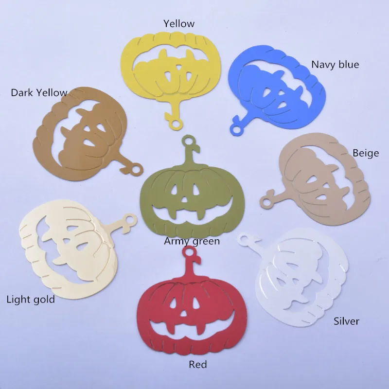 30 Stück AB6839 36*33mm Halloween-Anhänger aus Messing in Silberfarbe, Kürbis-Anhänger für die Herstellung von Halsketten und Ohrringen – Detail 3