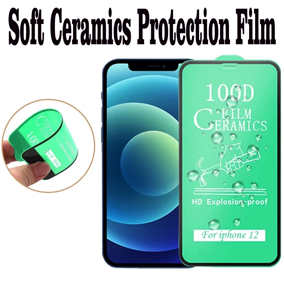 50Pcs/Lot HD Soft Ceramic Film Matte For Xiaomi Redmi Note 7 8 9 10 Pro 7S 9S 8T 9T 10S Screen Protective Tempered glass 100D