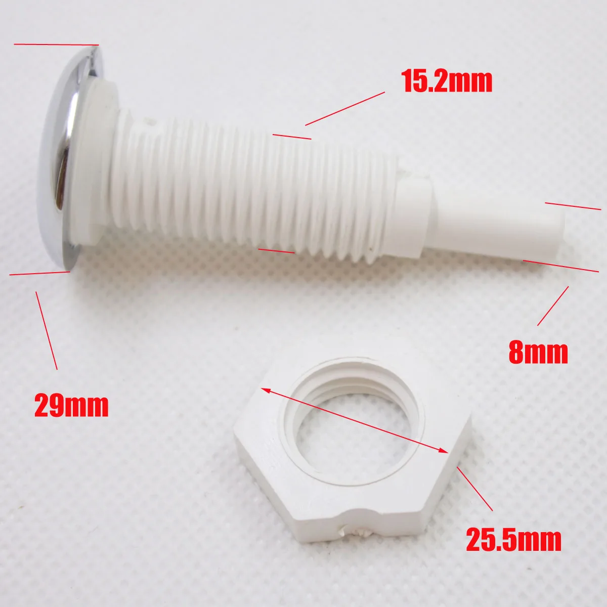 New chrome surface Air jet ABS Material,Massage  bathtub accessories straight teeth nozzle with white base,Perfect for bathroom