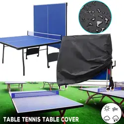 210D Waterproof Table Tennis Table Protective Cover Indoor Outdoor Ping Pong Dustproof UV Protection Table Cover Quick Operate