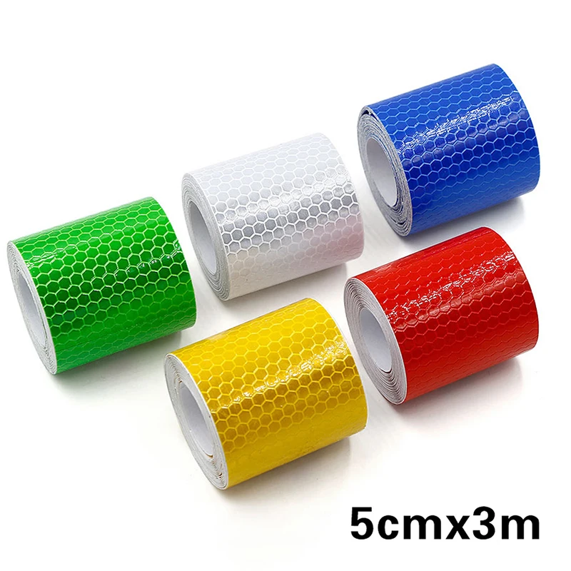 x 3Meter Fluorescent yellow green Reflective Sticker Automobile luminous strip car motorcycle Decoration sticker