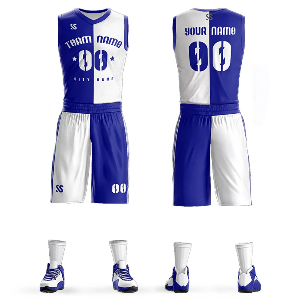 Cheap Custom Diy Basketball Jerseys Set Uniforms Kits Youth Men Basketball Shirts Shorts Suit Sports Clothes Mix Order