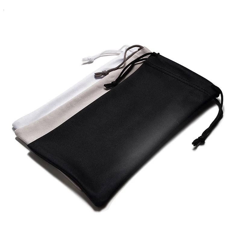 1PC Soft Cloth Sunglasses Bag Microfiber Dust Storage Pouch Glasses Carry Bag Portable Drawstring Eyewear Case Container