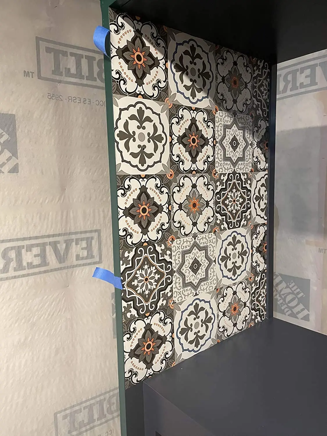 Floral Schälen und Stick Tapete Shiplap Aquarell Böhmen Selbst Klebe Abnehmbaren Tapete Wasserdichte Wand Abdeckt