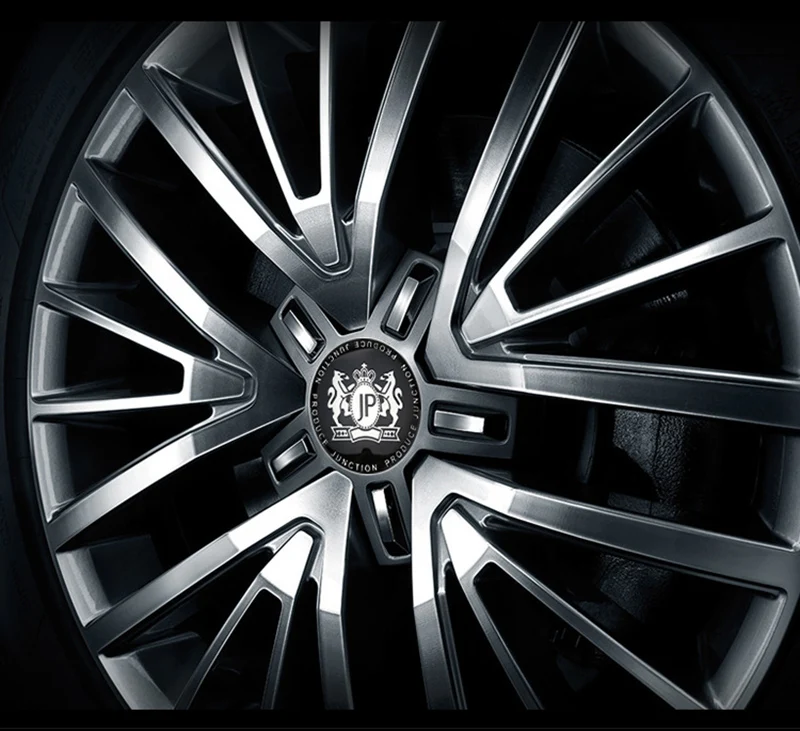 4pcs/lot Car Styling 56mm Aluminum Alloy Car Tyre Wheel Center Hub Cap Sticker JP Junction Produce Emblem Badge Tire Accessories