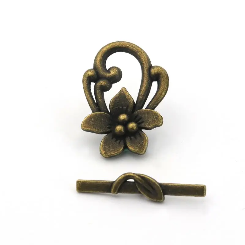 10 Sätze mischen Farbe große Blume Blatt ot Verschlüsse Stecker Ende Perlen für Schmuck machen Armband Halskette DIY Zubehör Großhandel – Detail 11