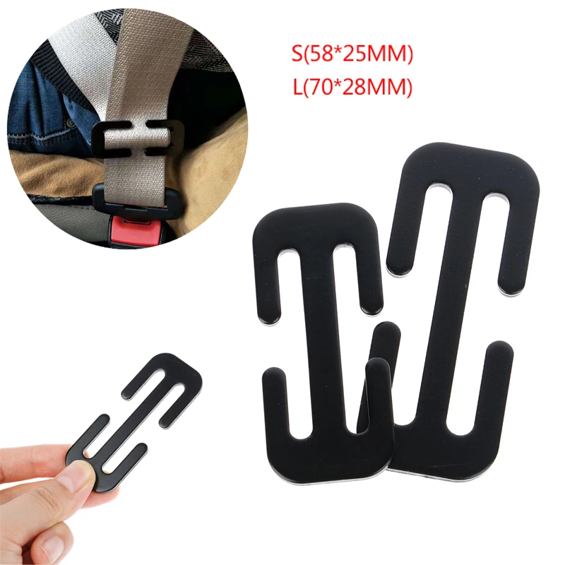 58/70MM Car Metal Safety Seat Belt Adjuster Automotive Locking Clip Belt Clamp Seat Belts Accessories