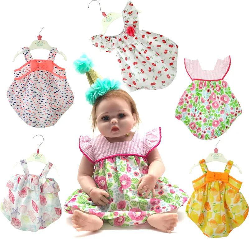 Good Price 50-58cm Baby Doll Clothes With Different Style 19-23 Inches Cool Summer Reborn Doll Clothes Children Christmas Gift .