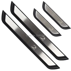 For Mazda 2 Accessory 2014-2020 2021 2022 2023 2024 Stainless Car Door Sill Kick Scuff Plate Protector Trim Guard Cover Styling