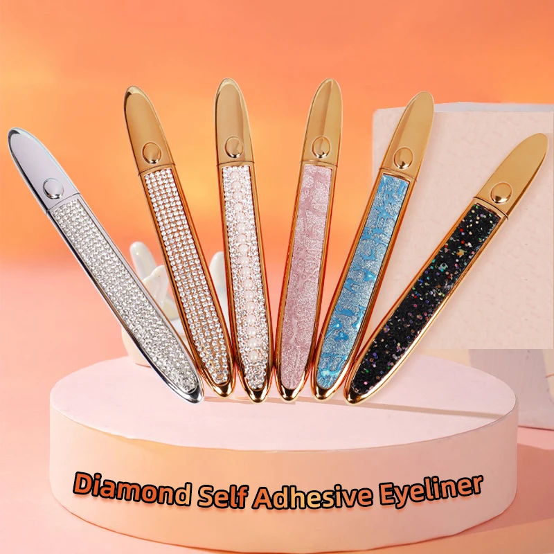 Liquid Eyeliner Pencil Magic Self-adhesive  Glue-free Magnetic-free for Eyelashes Waterproof Eye Liner Pen Makeup Cosmetic