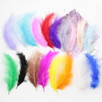 Natural Feathers 10-15cm 4-6 Inches Turkey Plume Feather DIY Jewelry Craft Making Accesories for Wedding Party Decoration