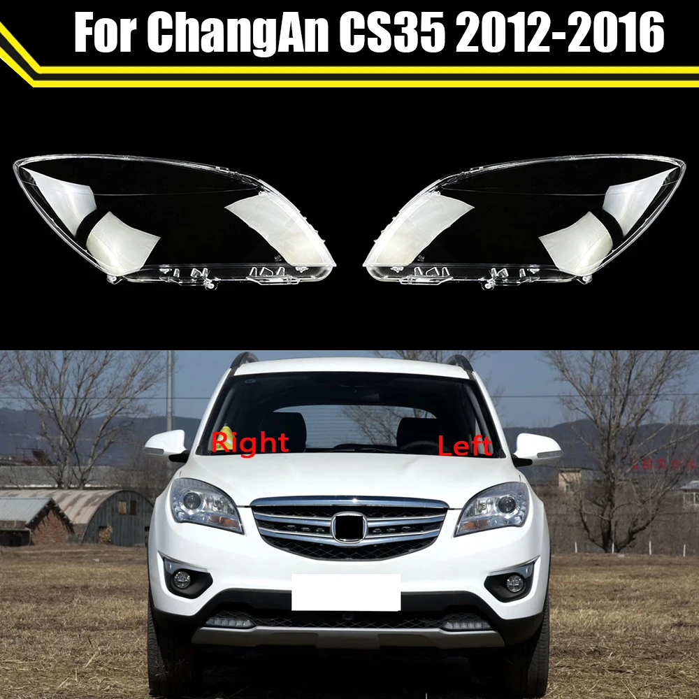 

Car Replacement Headlamp Caps For ChangAn CS35 2012 2013 2014 2015 2016 ​Glass Headlight Cover Auto Lampshade Lamp Lens Shell