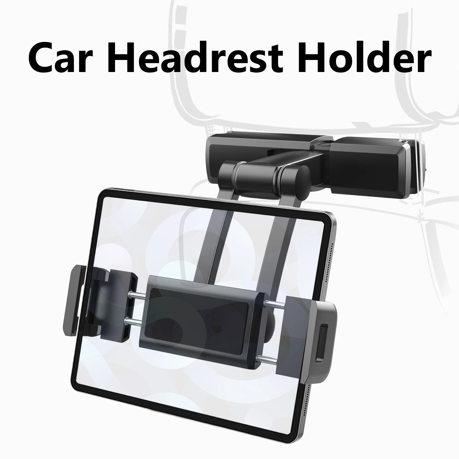 New Aluminum Tablet Car Phone Holder For iPad Air Mini 2 3 4 Back Seat Headrest 5-11 Tablet Phone Stand for Xiaomi iPhone X 12 8