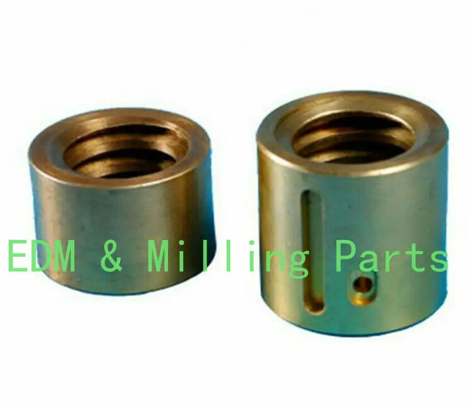 2pcs CNC Milling Machine Part Landscape Screw Nut X6325 Y Axis Mobile Copper Nut CNC Mill For Bridgeport Mill Part