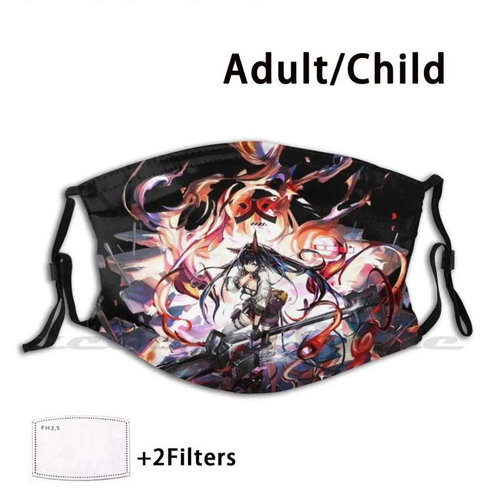 

Arknights Blaze Artwork Custom Pattern Washable Filter Pm2.5 Adult Kids Mask Arknights Girls Frontline Anime Gaming Blaze