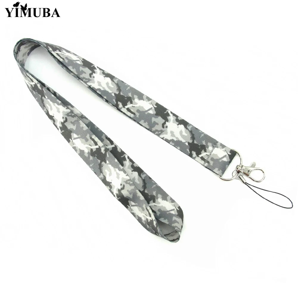 YIMUBA Trendy Camouflage Print Keychain Neck Lanyard Strap Webbing Ribbon Fit Phone USB Camera ID Badge Holder Gift for Friends