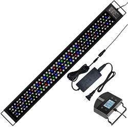 48-52inch Aquarium Light Waterproof Fish Tank LED Light Lamp Aquariums waterproof Decor Lighting Planted Lights 220V