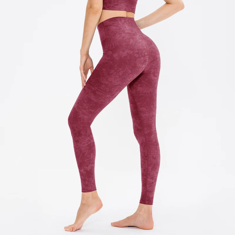 Pantaloni da Yoga con stampa da donna Leggings sportivi senza cuciture per Fitness Run Push Up Scrunch Bum Leggings Energy Gym Yoga abbigliamento a