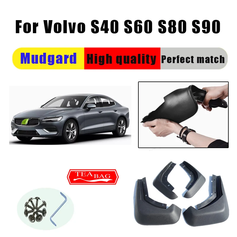 

Mud Flaps For Volvo S40 S80 S60 S90 C30 Mudguards Fenders Splash Guards Car Accessories Auto Styline 4 PCS