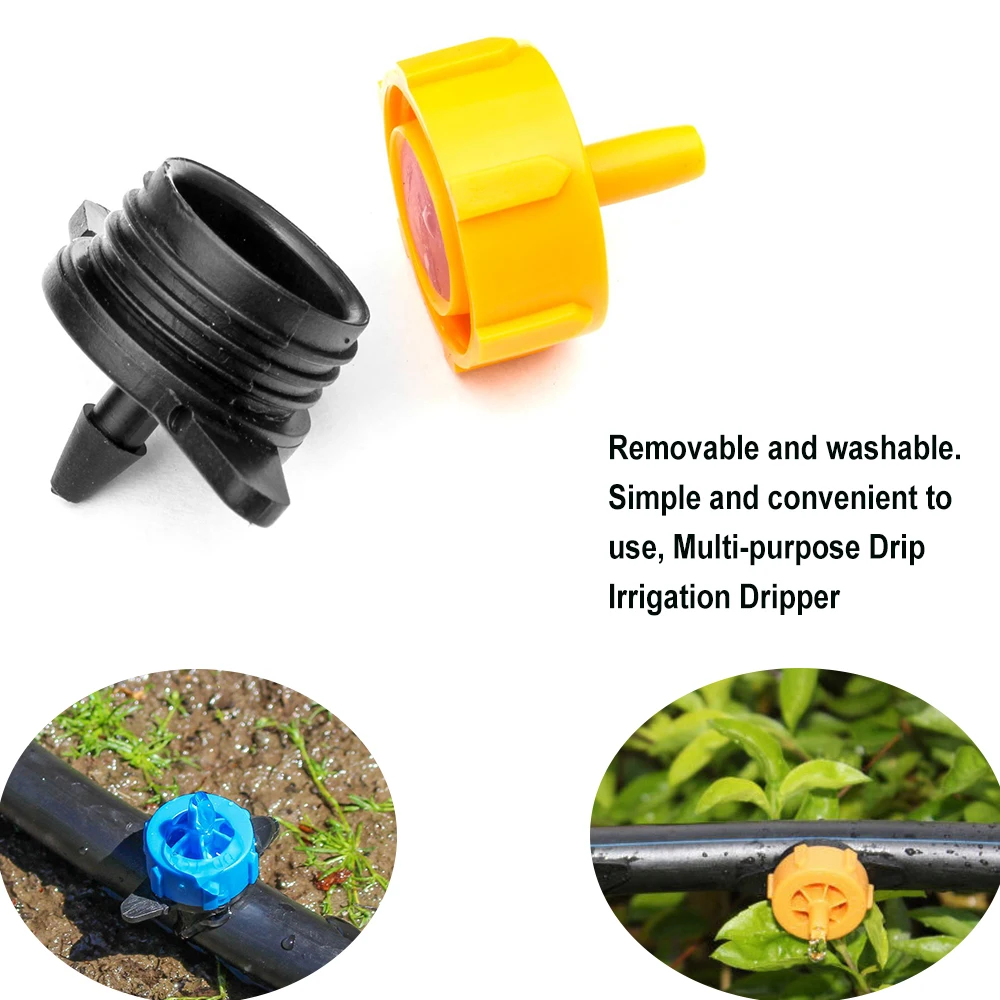 200-20pcs 2L/4L/8L/H Pressure Compensated Dripper Auto Micro Irrigation Watering System Fitting Irrigation Drop Drip Nozzle