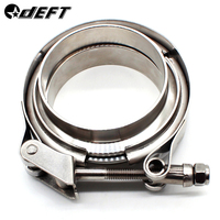 DEFT Quick Release V band Clamp Auto V-band Exhaust Male Female Flange 76mm Vband Clamps Stainless Steel 2\
