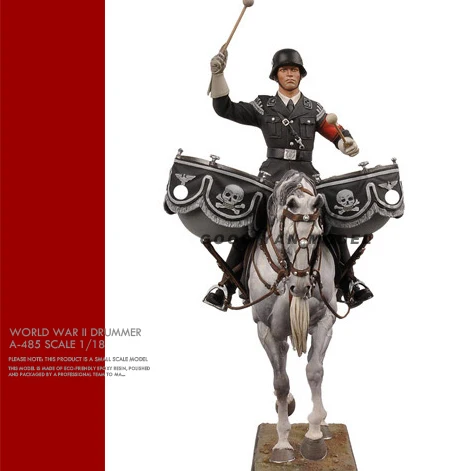 1/18 Resin model kits DIY figure soldier +horse self-assembled A-485