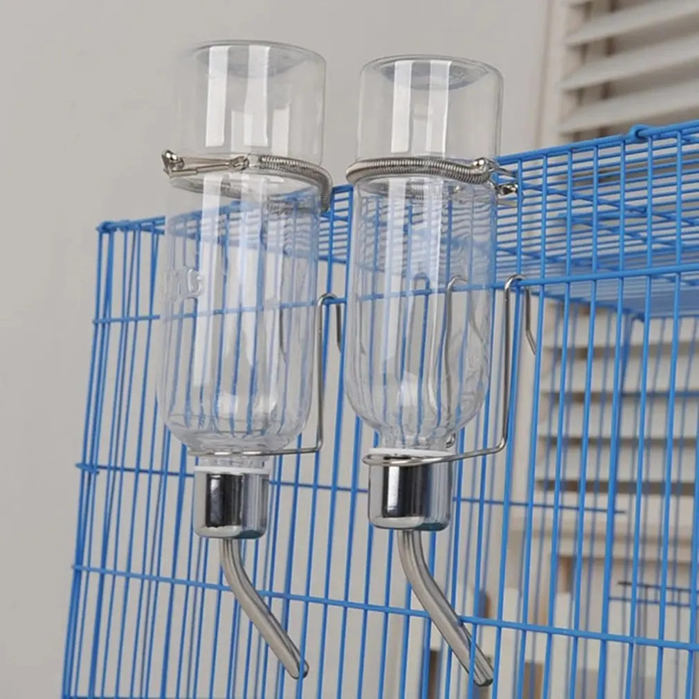 180ml 350ml Pet ze stali nierdzewnej świnka morska wiewiórka królik chomik wiszące Waterer picia podajnik automatyczny butelka