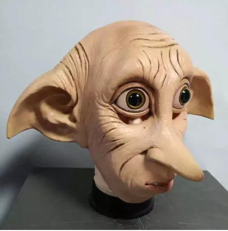 Cosplay Dobby Elfin Latex Mask Animal Style Halloween Carnival Costume Headgear Props