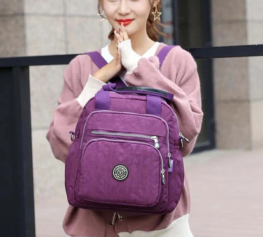 

2026 Hot Sale Women's New Style Soft Wear Resistant Nylon Backpack Fashion Large Space Shoulder Bags Casual Light Travel Bag