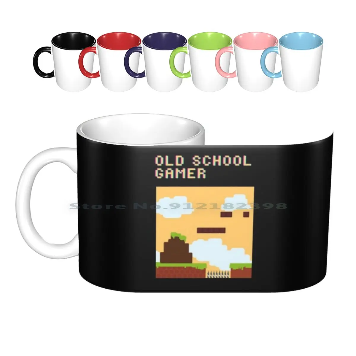 Old School Gamer , Gaming Makes Me Happy You Not So Much Gamer Warning Arcade Wizard Ceramic Mugs Coffee Cups Milk Tea Mug