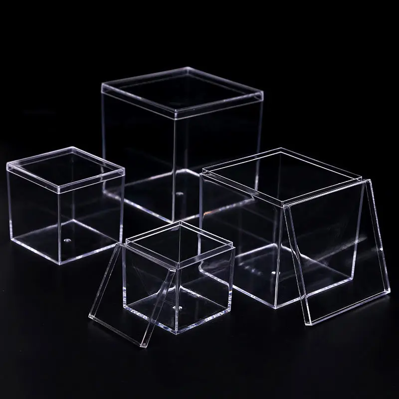 Aquarium Accessories Betta Fish Tank Gold Fish Transparent Food Grade Plastic Tank Isolation Square Box with Lid