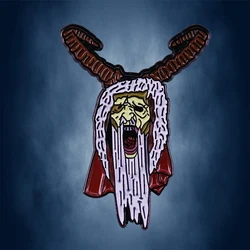 Angry Krampus Lapel Pin Christmas Halloween Horror Nights' Devil Demon Ancient Evil Amazing Deluxe Mask Replica Badge Jewelry