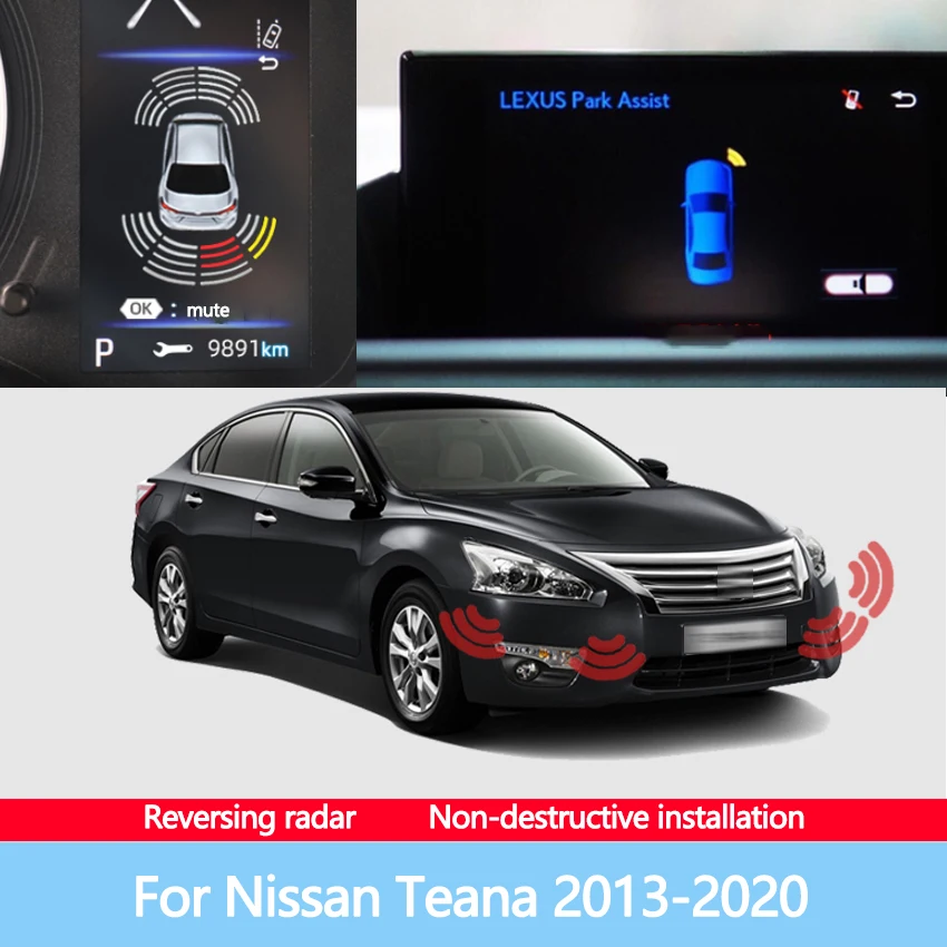 Reversing Blind Spot Front Rear Image Radar Car Sensor Sound Warning Indicator Probe System For Nissan Teana 2013-2020