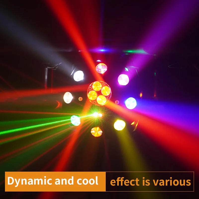 Stage Laser Effect Light Laser Beam Strobe Flash Light DMX512 Laser Light RGB Beam Laser Lights for DJ Disco Party Club Wedding