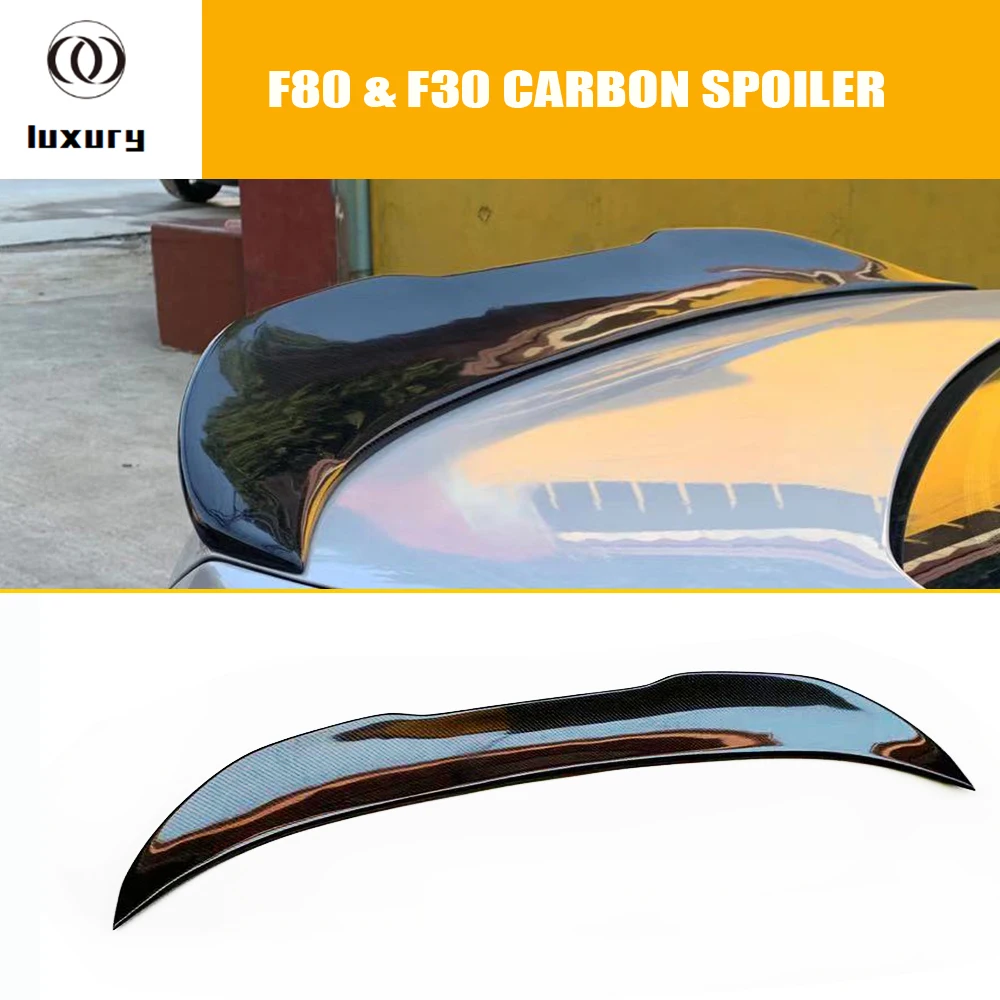 Carbon Fiber PSM Style Rear Boot Lip Wing Spoiler for BMW F80 M3  & F30 3 Series Sedan 2012 - 2020