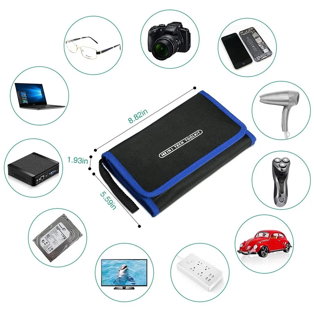 Precision Screwdriver Set 142 in 1 Magnetic Driver Kit Professional Repair Tool Kit with Portable Bag for iPhone, Laptop,Tablet