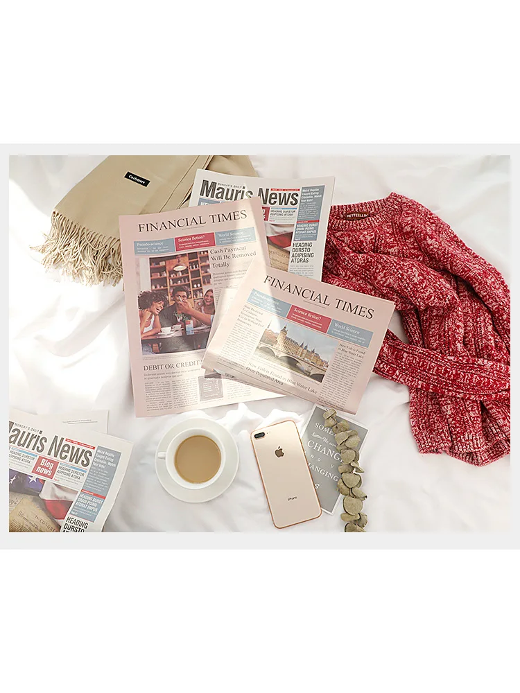 INS Shooting Retro Old English Journal Photo Studio Ornements, Accessoires de photographie, Accessoires de fond photographiques