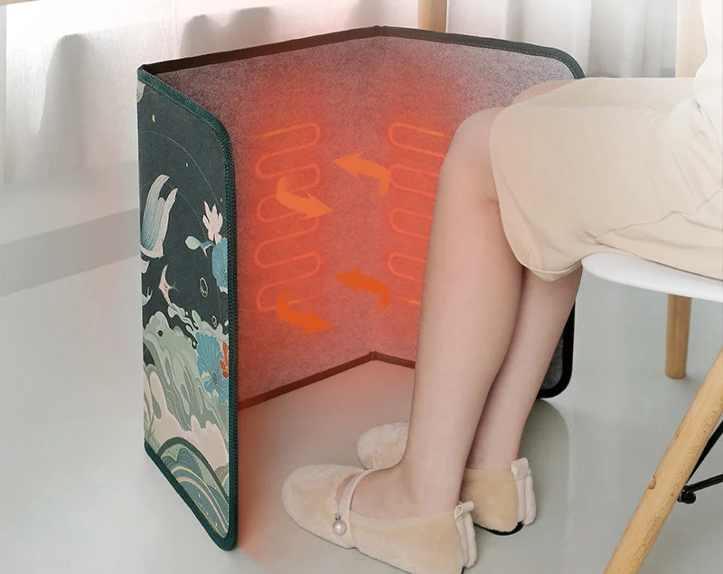 電動フットウォーマー,デジタルディスプレイ,温度,折りたたみ式,オフィス安全,リビングルーム,qn39用