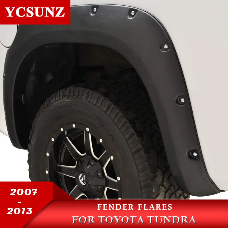 Fender Flares Wheel Arch For Toyota Tundra 2007 2008 2009 2010 2011 2012 2013 Double Cabin With Bolt