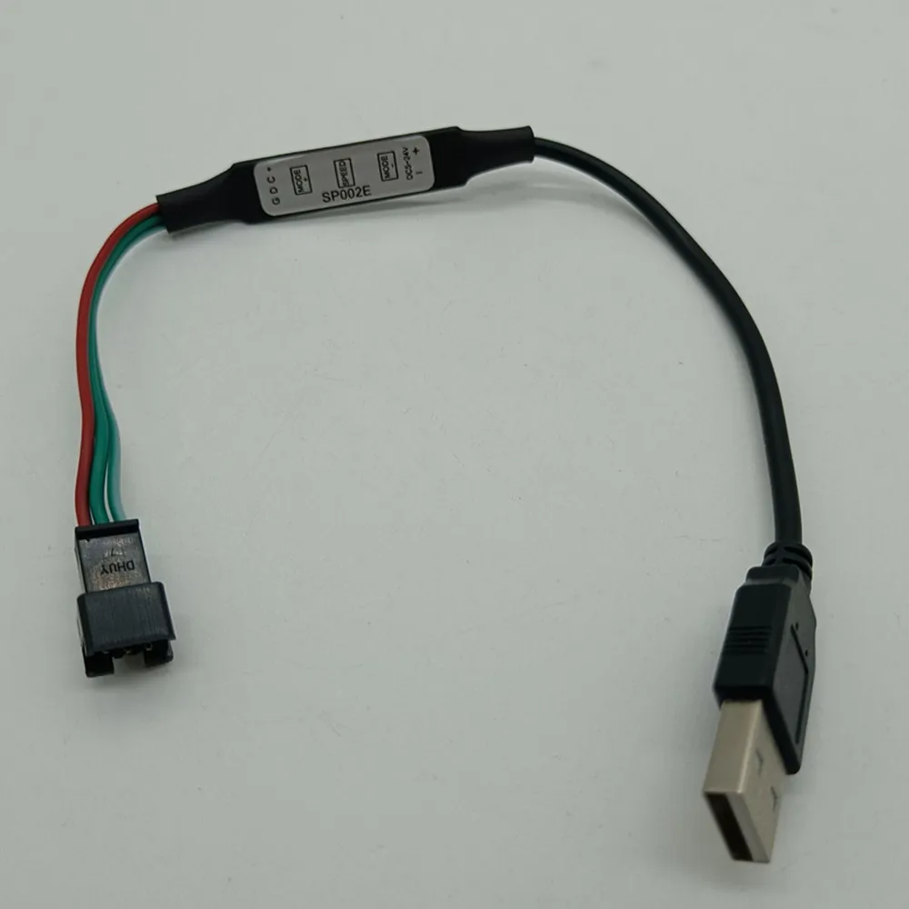 WS2812B WS2811 RGB Led Strip Controller USB/3Pin Snap-in JST Connector Mini 3 Keys For Pixel Light DC5V-24V