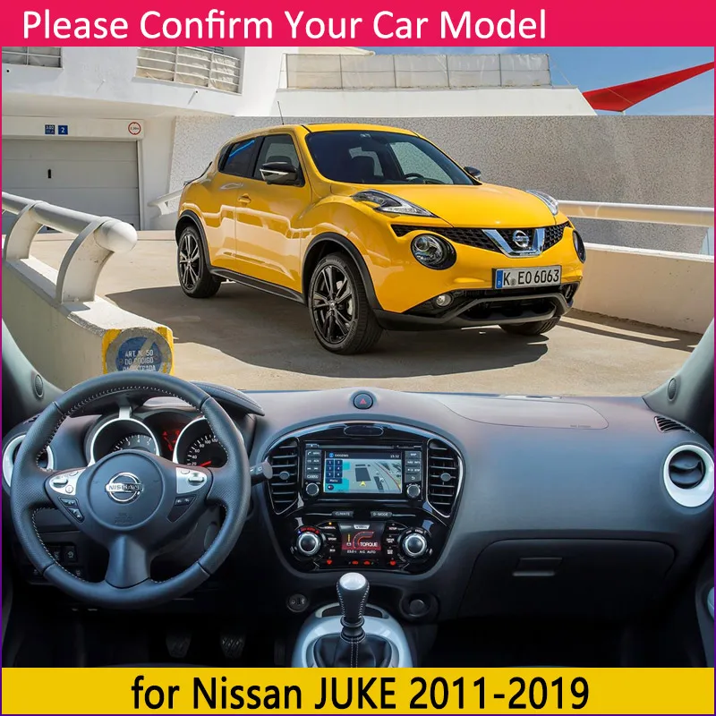 for Nissan JUKE F15 2011~2019 Anti-Slip Mat Dashboard Cover Pad Sunshade Dashmat Accessories 2012 2013 2014 2015 2016 2017 2018