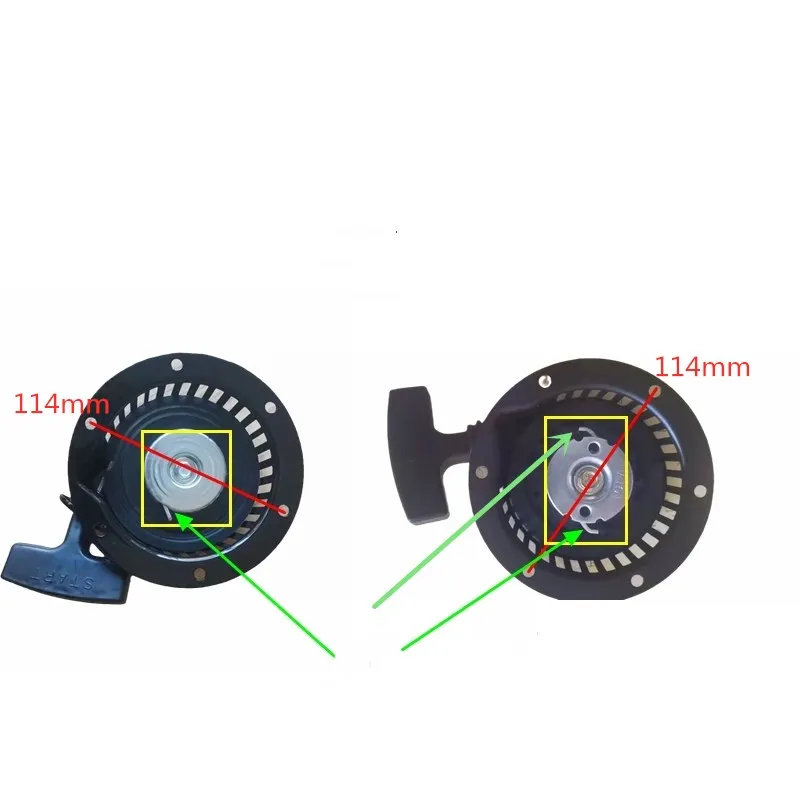 Imagem -02 - Recoil Starter Retrátil se Encaixa Subaru Robin Ec08 Ec12 Peças de Reposição do Motor a Gasolina 1e50fw