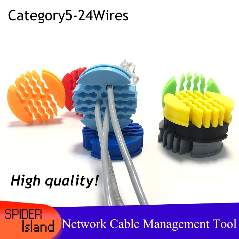 Category 5 24holes Network Cable Management Cable Comb Router Network Cabinet machine room wiring tools for Network cable Tool