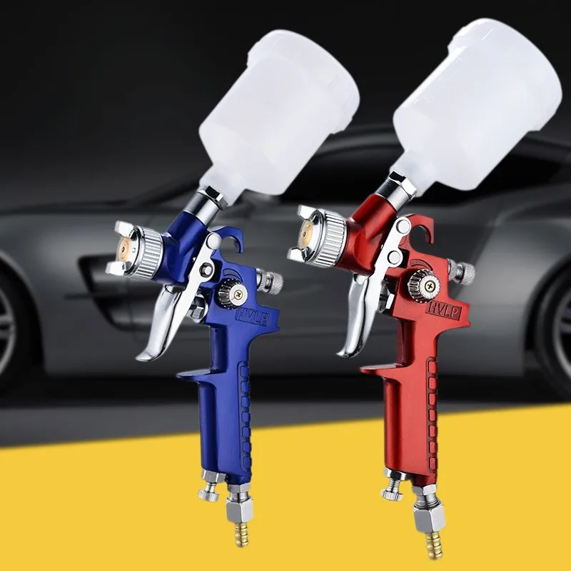 1 Set Car Furniture Repair Small Mini Hh2000 Pneumatic Spray Paint Sprayer For Painting Car  Aerograph Pneumatic Gun 