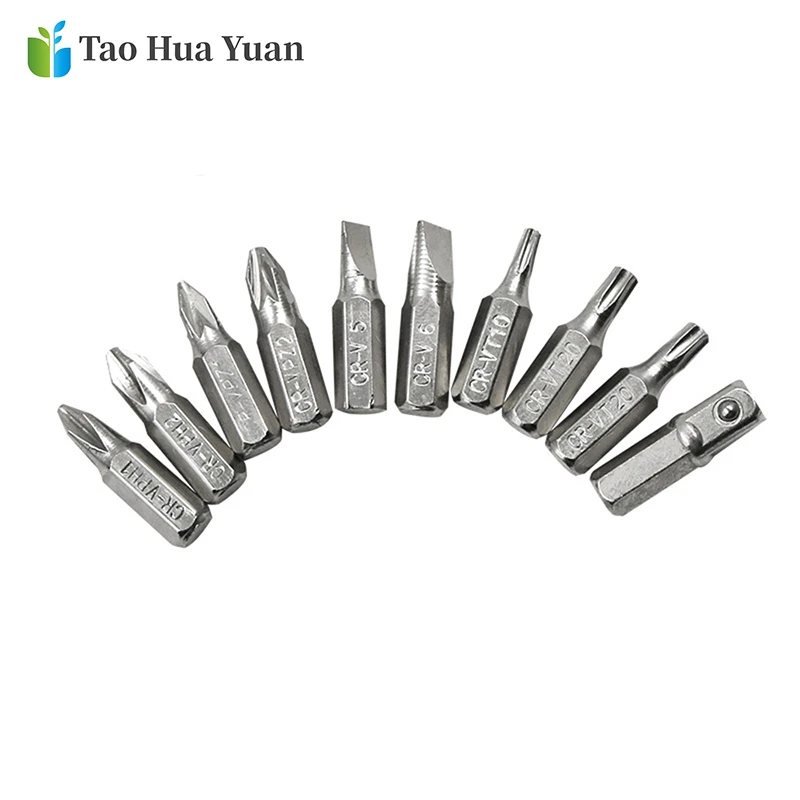 12pcs/Set Electric Alloy Steel Screwdriver Bits Extension Rod Multifunctionl Versatile Screwdrivers Power Tools Set Accessories