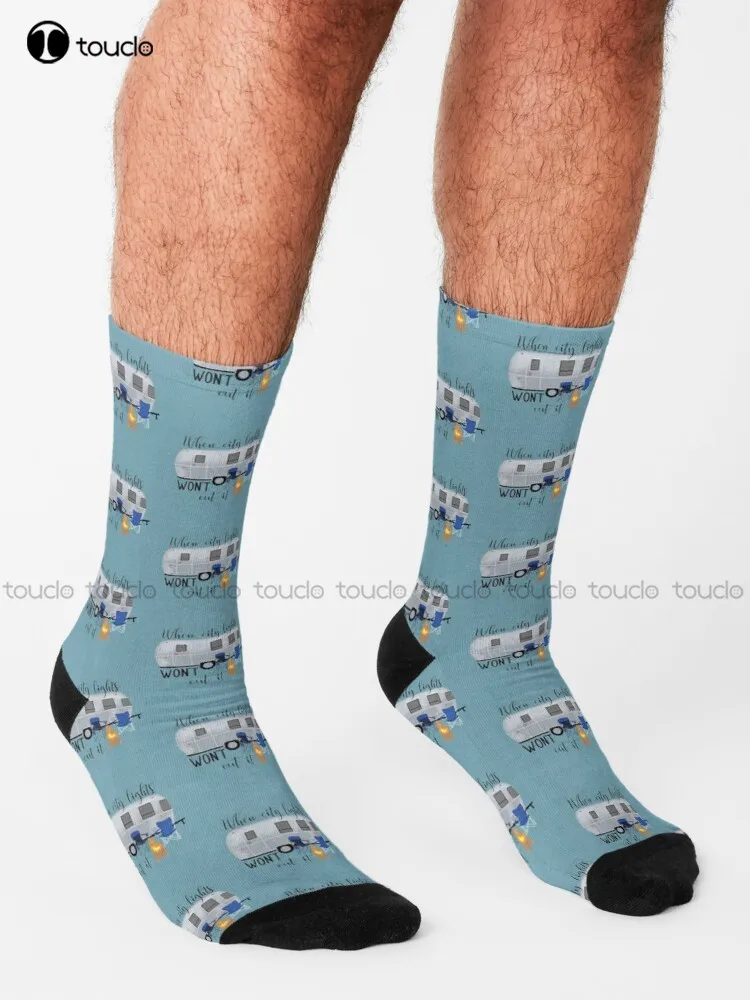 When City Lights Wont Cut It - Airstream Socks Baseball Socks Personalized Custom Unisex Adult Teen Youth Socks Fashion New