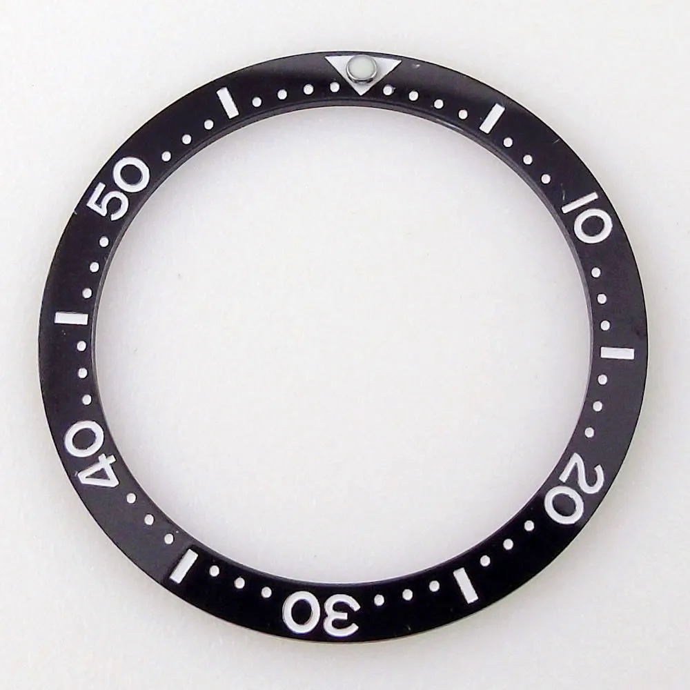 33.7mm*27.5mm*0.8mm Flat Ceramic Black Blue Green Watch Bezel Insert Ring Fit MOD Skx013 Model High Quality Watch Accessories