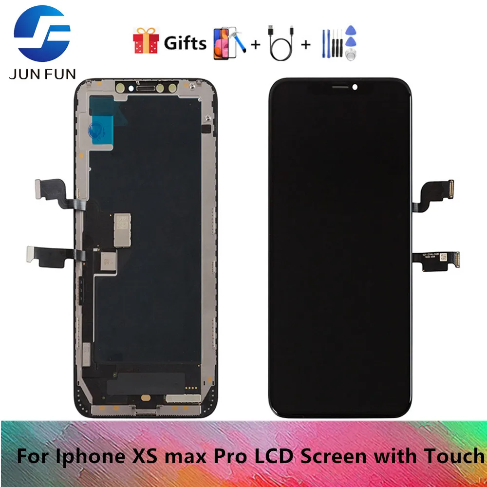 

3Pcs/lot For iphone XS MAX OLED TFT With 3D Touch Digitizer Assembly No Dead Pixel LCD Screen Replacement Display