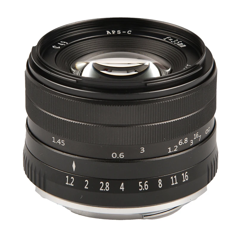 Vlogmagic 35mm F1.2 Large Aperture Manual Focus Fixed  Lens  for  APS-C-format Sony E-mount/ Fuji X-mount  Mirrorless Cameras