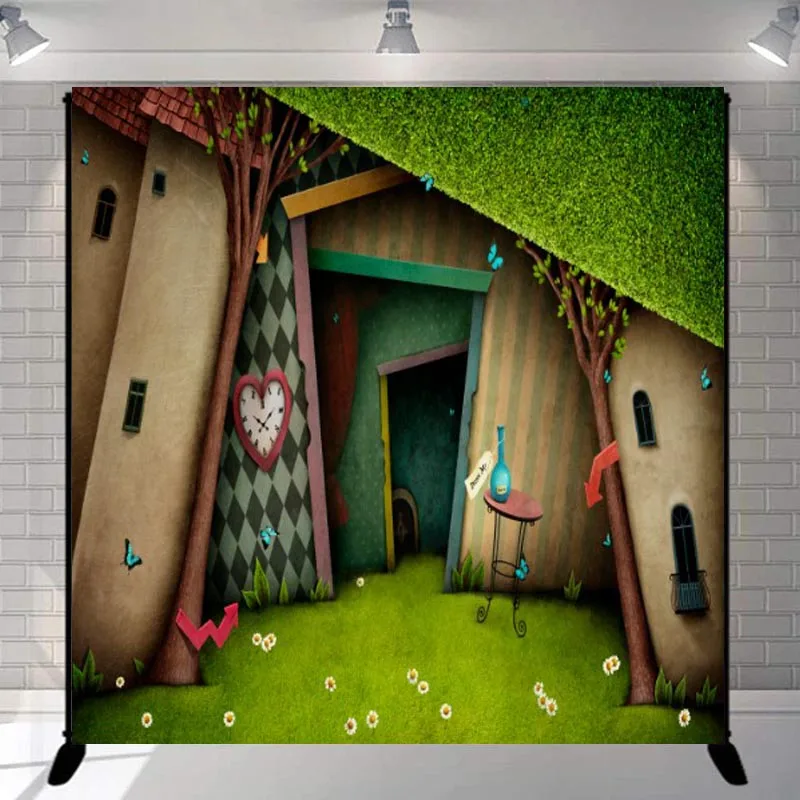 Dream Forest Backdrop Castle Kids Birthday Party Photography Background Photo Booth Decor Banner